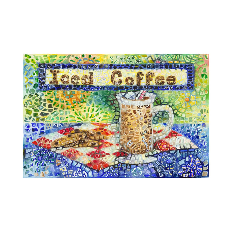 Iced Coffee by Charlsie Kelly - Wrapped Canvas Painting, null