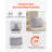 Bean Bag Bed Chair Convertible from Chair to Lounge or Mattress Grey-Queen-445448828