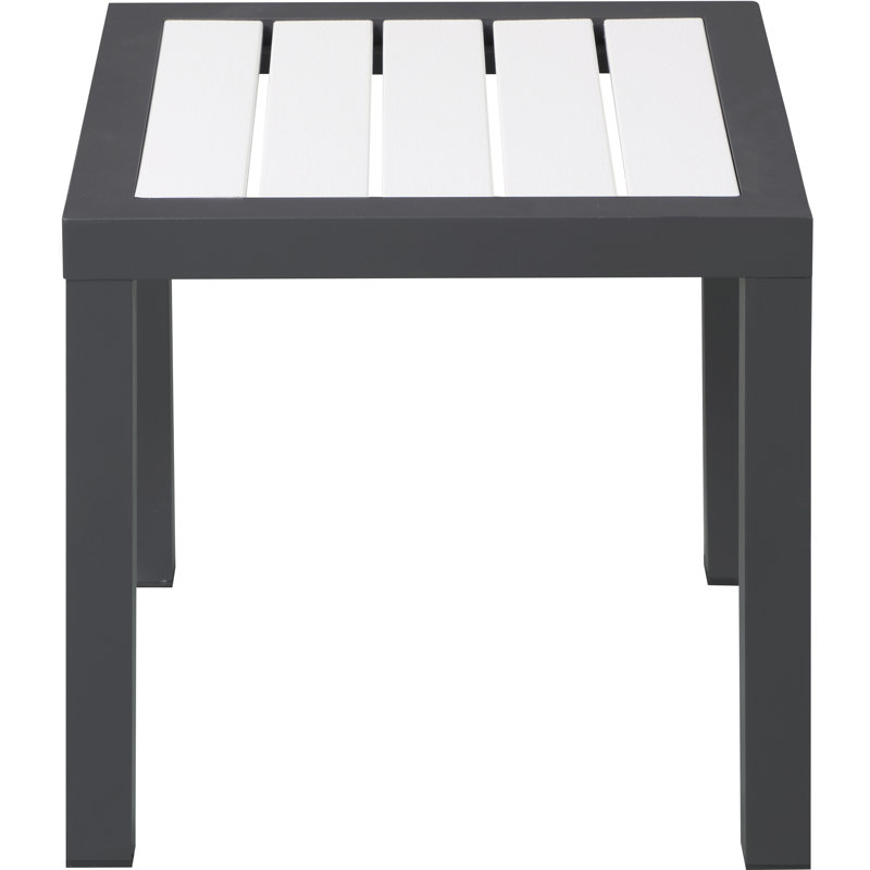 Table d'appoint Ventrell, Blanc / gris foncé