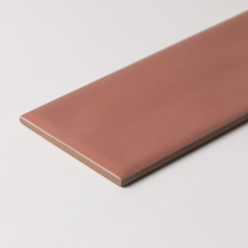 Countryside 3 in. x 10 in. Cantaloupe Gloss Ceramic Subway Wall Tile, Cantaloupe Gloss