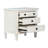 Mykonos 3-Drawer Solid Wood Nightstand in White