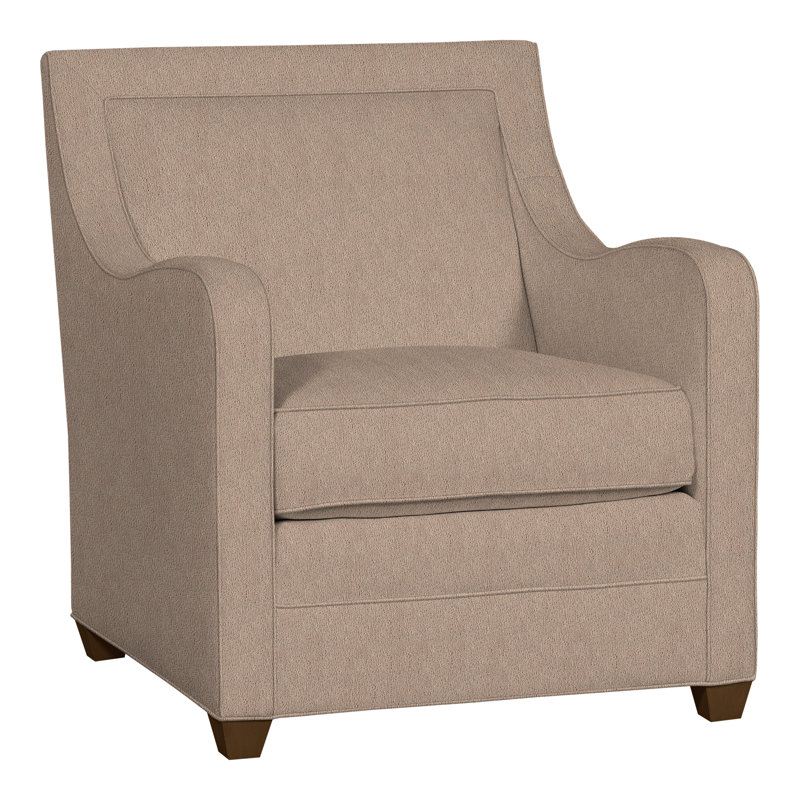 Haden Upholstered Armchair, Havana, Navada Mushroom