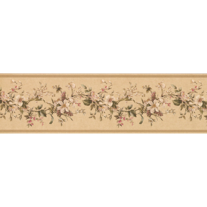 Bordure de papier peint floral l 15 pi x l 7 po Abanda