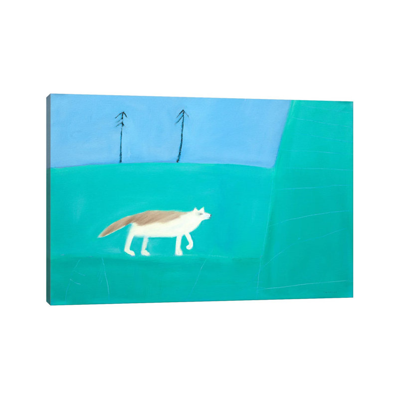 Wolf by Andrew Squire - Wrapped Canvas Painting, 20.32 cm H x 30.48 cm W