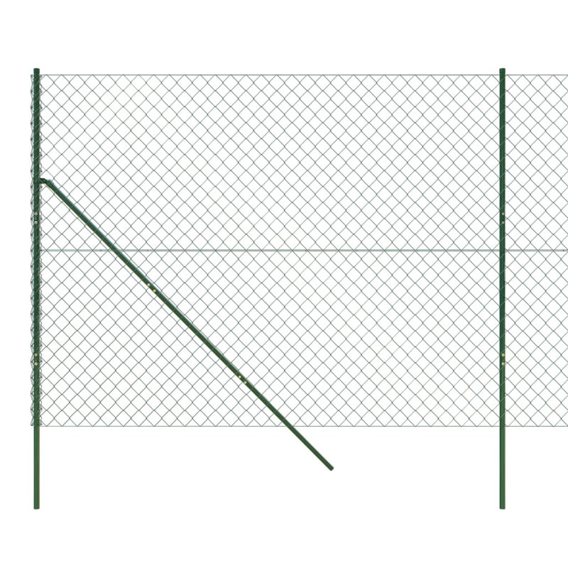 Clôture de cyclone en treillis vidaXL, H 55,12 po x l 393,70 po, Vert