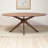 Daved Oval Solid Wood Base Dining Table