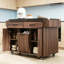 Îlot de cuisine avec armoire de rangement pour poubelle-130184940