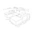 Upholstered 68.83 " Fabric Sectional