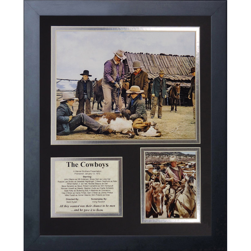 Souvenirs encadrée cowboys movie
