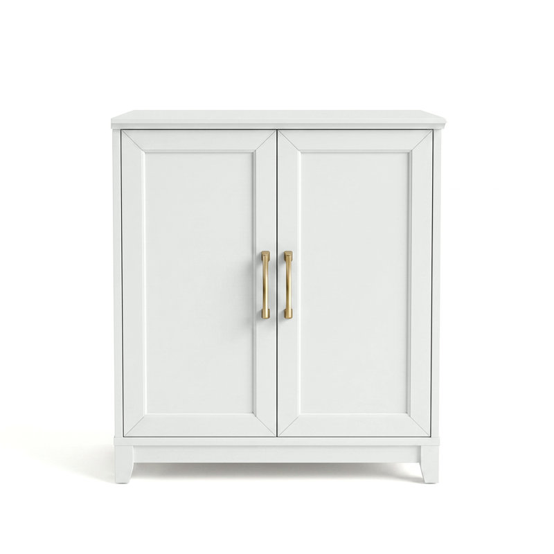 Armoire en bois 2 portes Martha Stewart Bedford, Blanc
