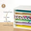 6-Tier Paper Organizer, Large Size Paper Storage Stackable Literature Organizer
