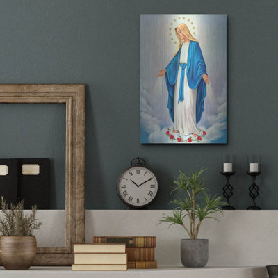 Charlton Home® «Immaculée Conception 2» par Art Licensing Studio, art mural en métal