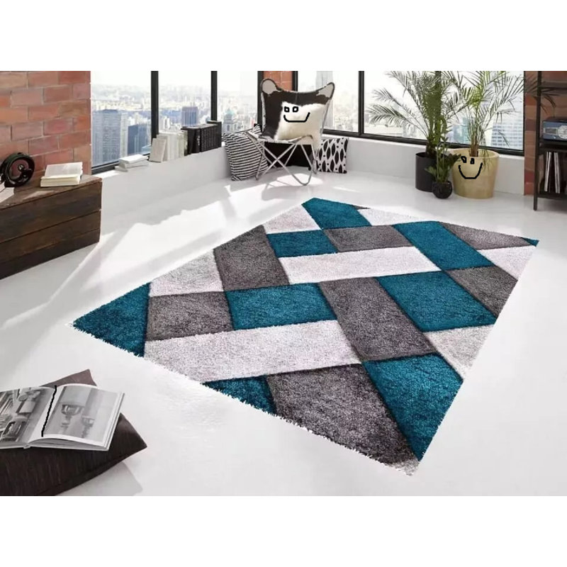 Shag Area Rug, Rectangle 200 x 290 cm