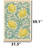 Coastal Citrus Scroll Kitchen Mat