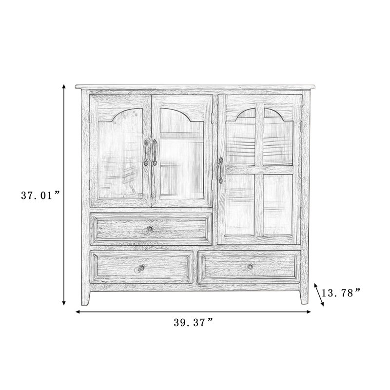Buffet Modern, Noyer