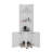 Freestanding Cabinet Kairatu, One Drawer, White Finish-1876355887