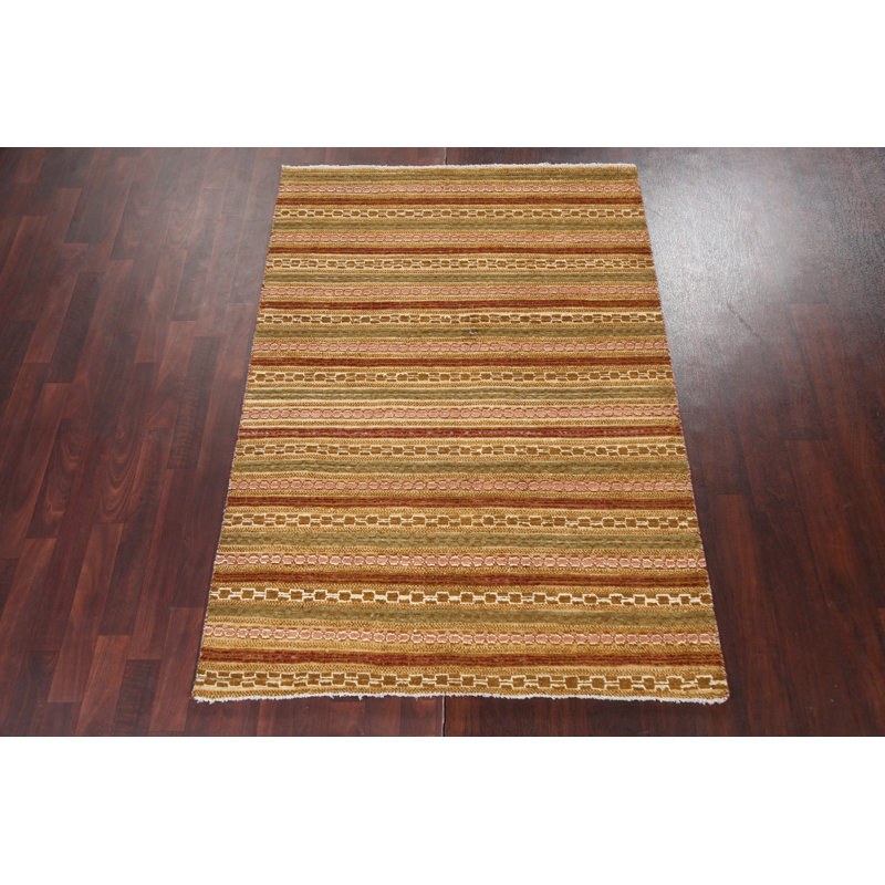Tapis oriental en laine fait à la main 4 x 6 Gabbeh Kashkoli