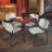 Kee Square Breakroom Table Top, 4 Zeng Stack Chairs-352745571-352745572-352745573