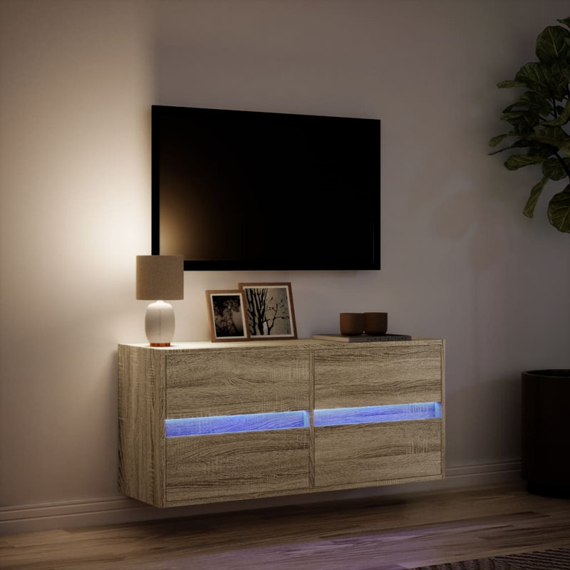 Yes_No_No_Yes_No Unfinished TV Stand, 100cm, Sonoma Oak