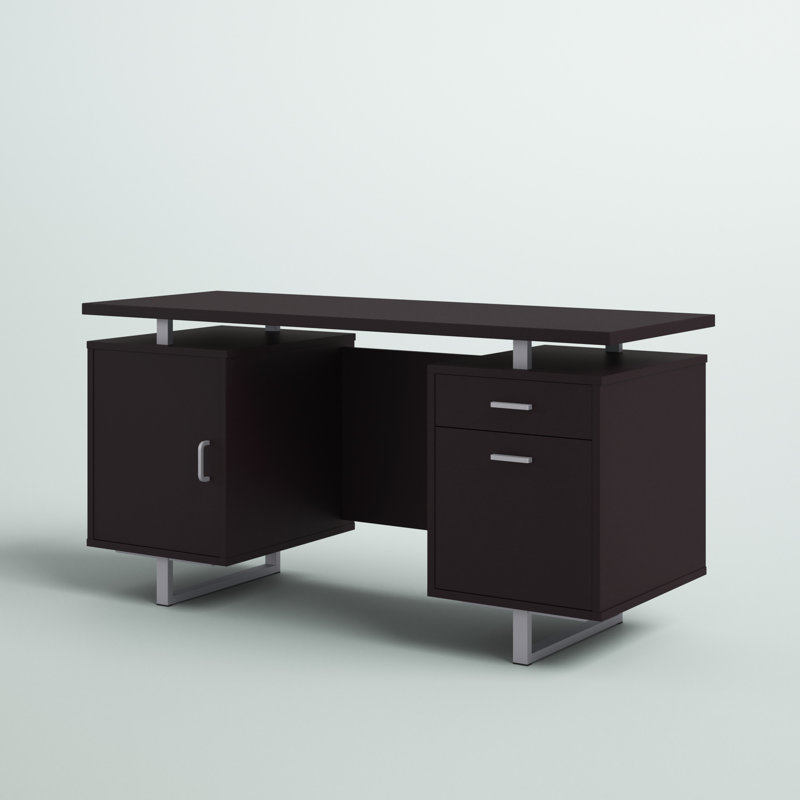 Ayanah Executive Desk, Black