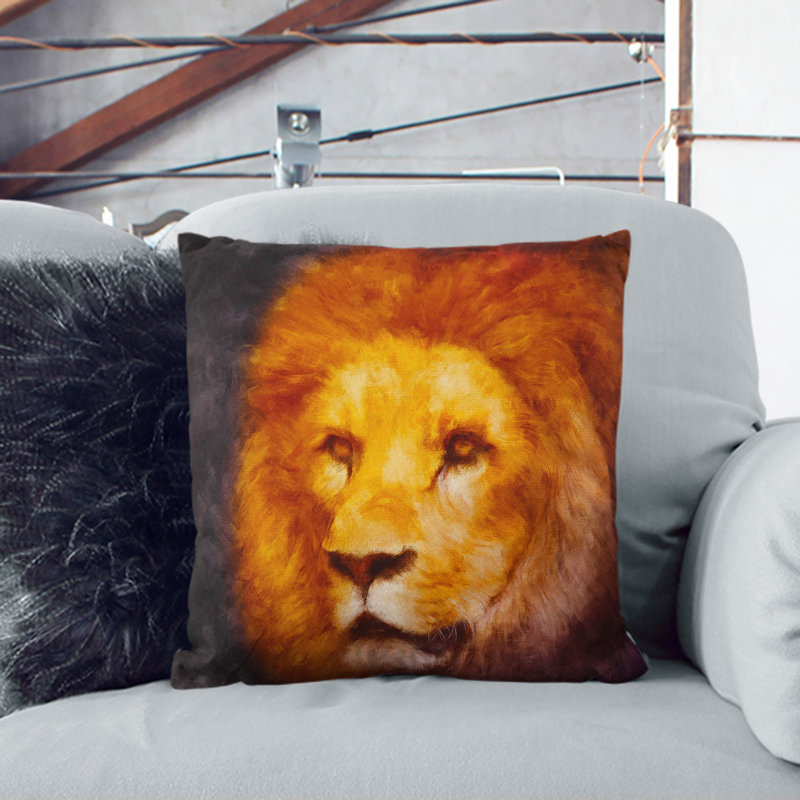 Square Cushion, 40cm H x 40cm W x 15cm D, Black