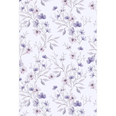 Abstract Floral Peel & Stick Floral Border