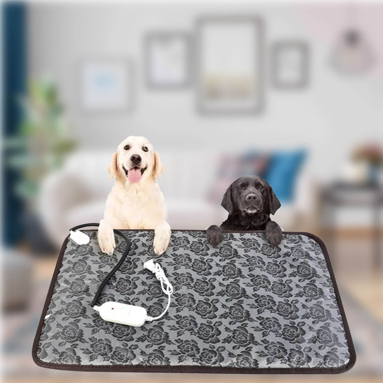 Tucker Murphy Pet™ 17.7 X 17.7 Pet Heating Pad Heated Dog Bed Waterproof  Cat Warming Pad Adjustable Heated Dog Pad Pet Electric Heating Mat