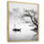 Toile naturelle avec cadre flottant