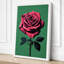 Magenta Rose Botanical 1 Piece Wrapped Canvas Wall Art-57995906-57995961