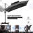 Kaiser 118'' Square Cantilever Umbrella without Weighted Base-459185546