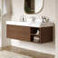 Armoire de salle de bain moderne 48 po avec tiroirs, meuble-lavabo mural en pierre, armoire en bois massif multi-couches, dosseret assorti-69461226-69461227