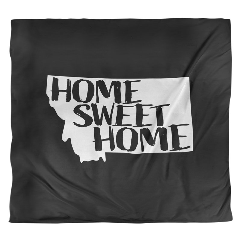 Housse de couette montana doux, Polyester brossé, Housse de couette pour très grand lit, Noir