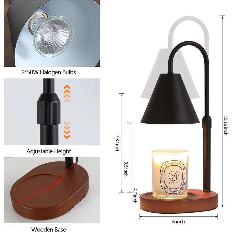 Black Candle Heating Lamp