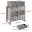 Commode 4 tiroirs cannelée Ebern Designs-1935337366