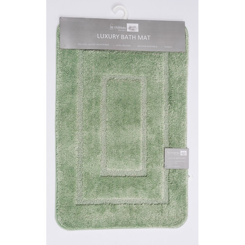 Non-Slip Bath Rug, Sage