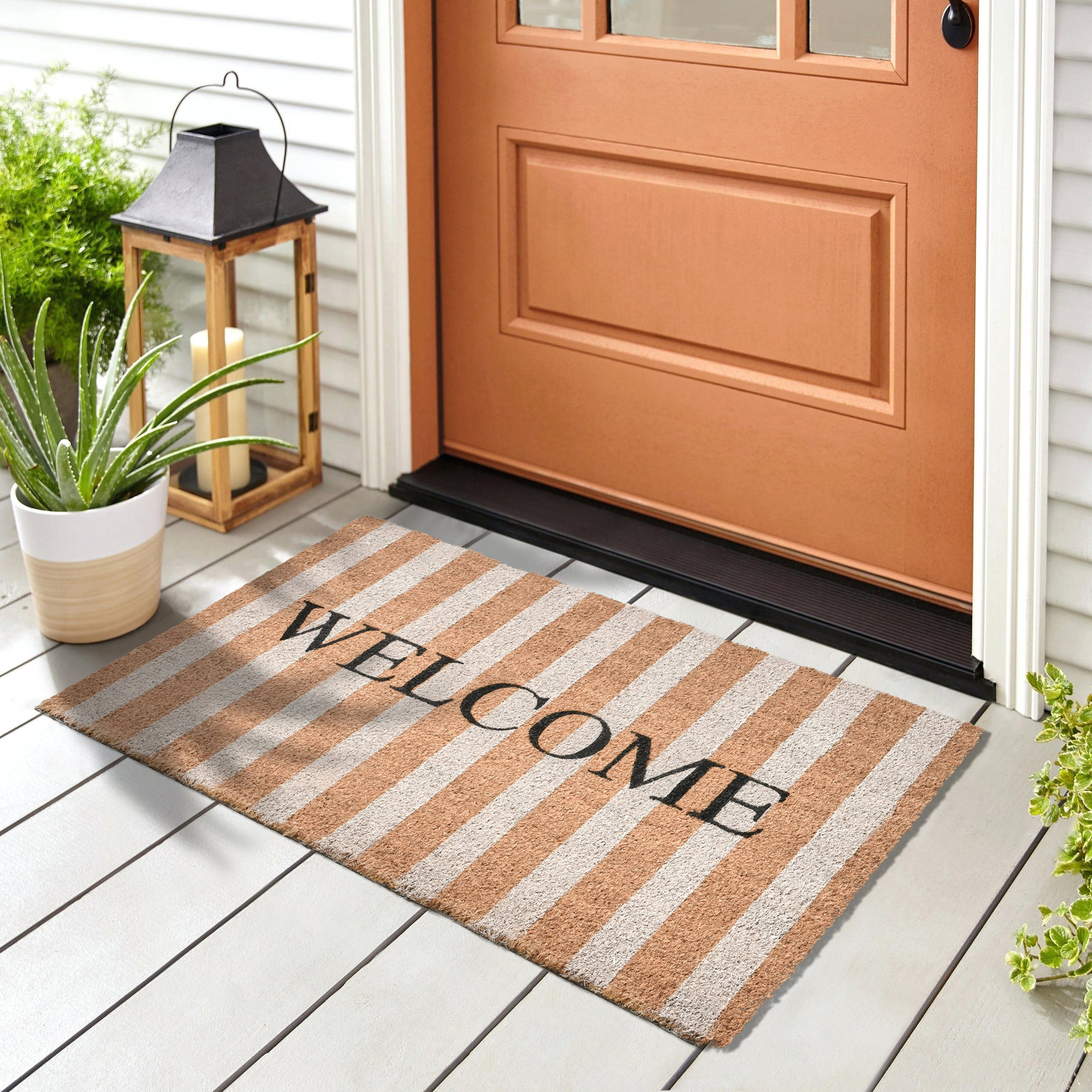 Non-Slip Striped Doormat