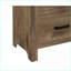 Table de chevet transitionnelle en pin vieilli avec 2 tiroirs - Rangement pour chambre à coucher-2060388377