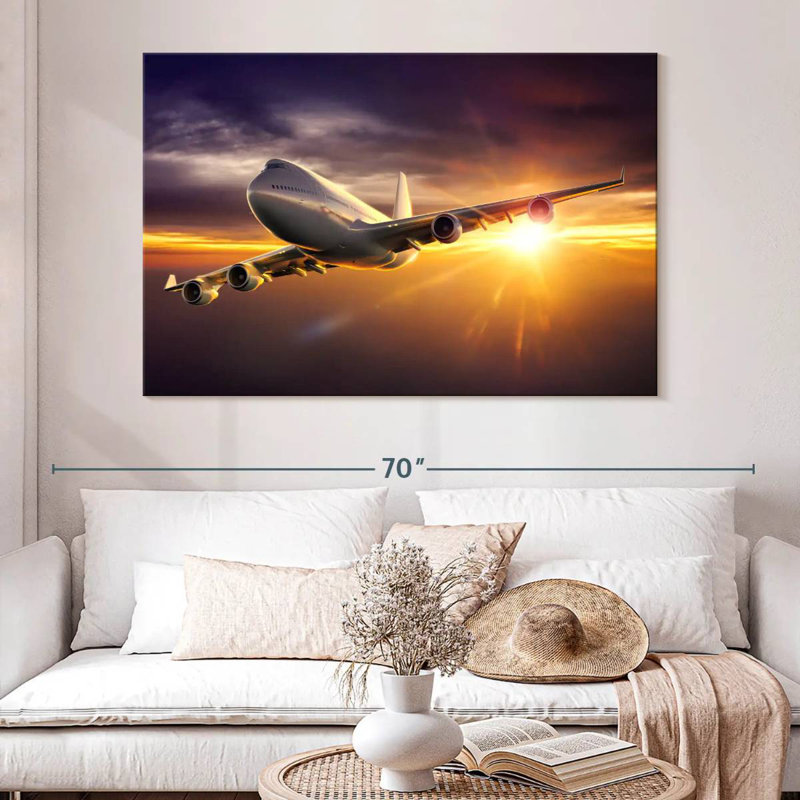 Mehar Sunset Plane, 34" H x 51" W