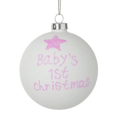 9cm Glass Bauble