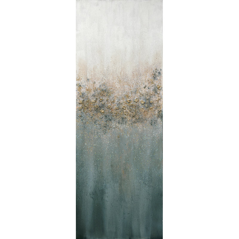 Emerald Drapery II Print by Beverly Fuller, Hand Painting