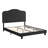 Upholstered Button Tufted Bed With LED Light