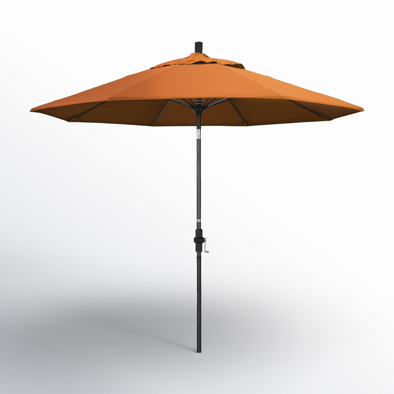Parasol de marché Sunbrella® 9 pi Roverta, Toile Sunbrella® toscan, Noir