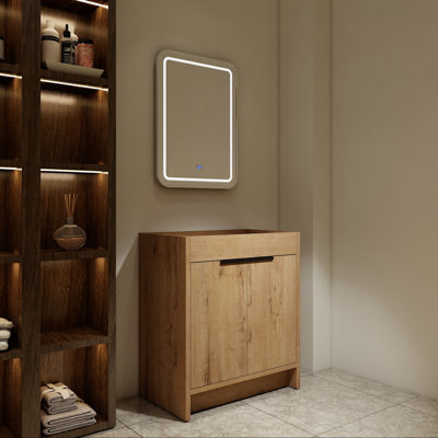 Freestanding Bathroom Vanity Base with Soft-Close Doors