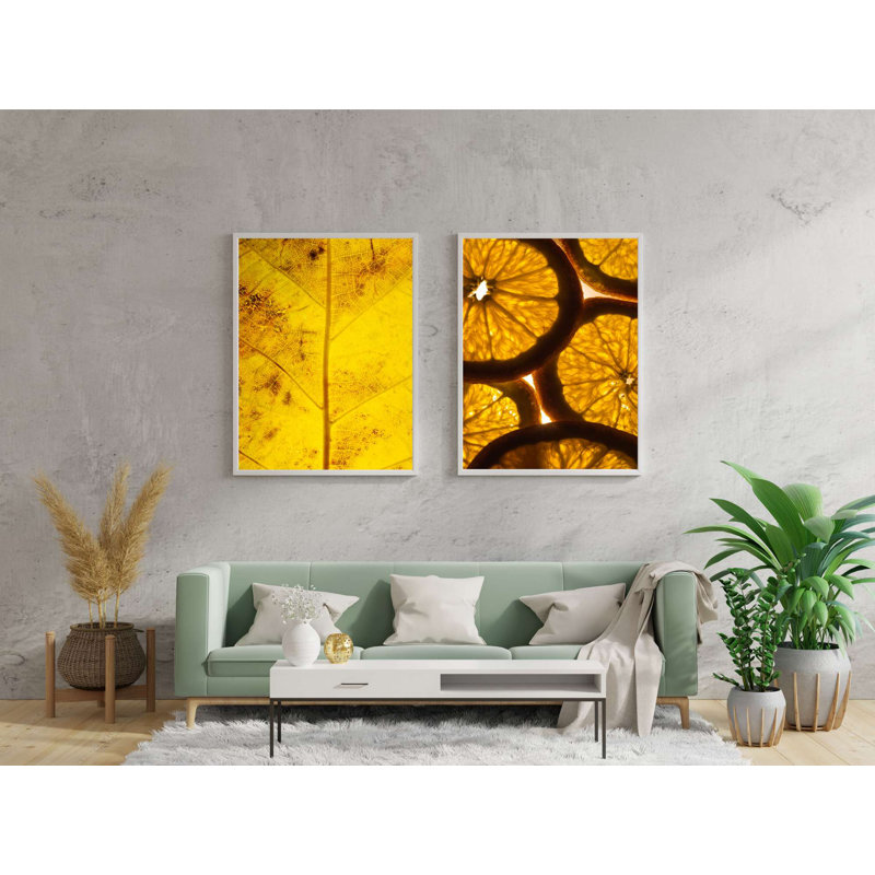 Ensemble de 2 peintures décoratives encadrées, 19,7 x 27,6 pouces chacune | Panneau de fibres à densité moyenne durable à 100% avec impression numérique | Parfait pour le salon, la chambre à coucher ou le bureau | Art mural élégant pour rehausser n'importe quel espace