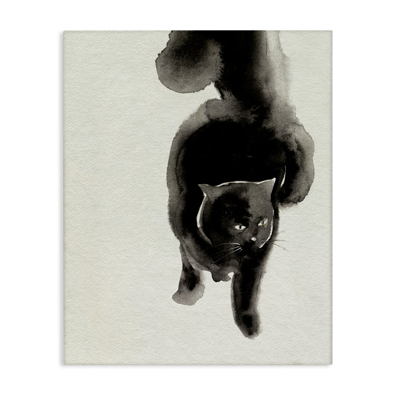  «Fierce Black Cat» par Melissa Wang, H 20 po x l 16 po