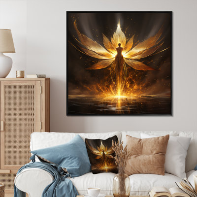 Glorious Ascendant Golden Angel sur toile