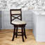 Tabouret confortable à dossier en X avec structure durable et options personnalisables
