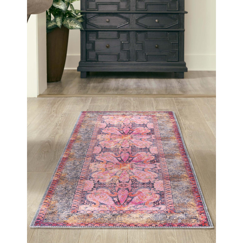 Guth Chenille Washable Oriental Indoor Rug, Runner 2' x 5'1"