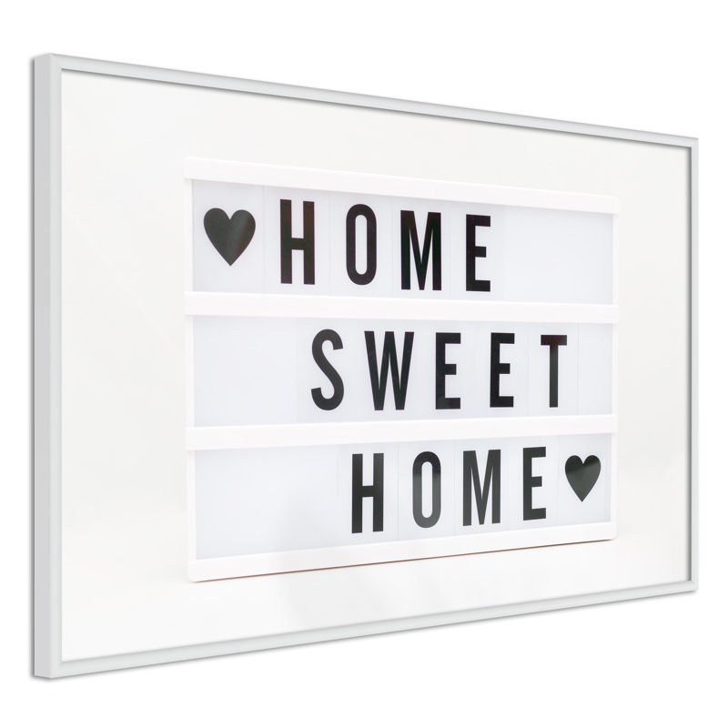 There Is No Place Like Home - Print, 60cm H x 90cm W x 2cm D, Black Framed