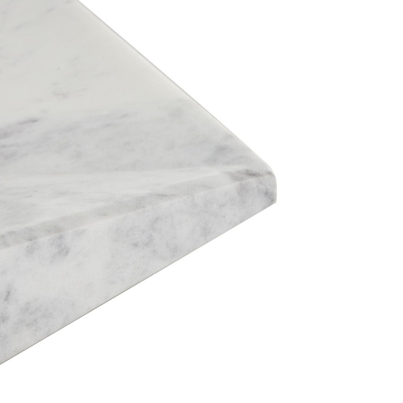 Plateau Lucien et marbre gris, H 2,15 po x l 10 po x P 10 po